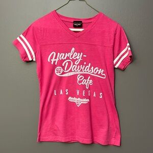 Harley-Davidson Las Vegas Women’s T-shirt - Size Small - Pink